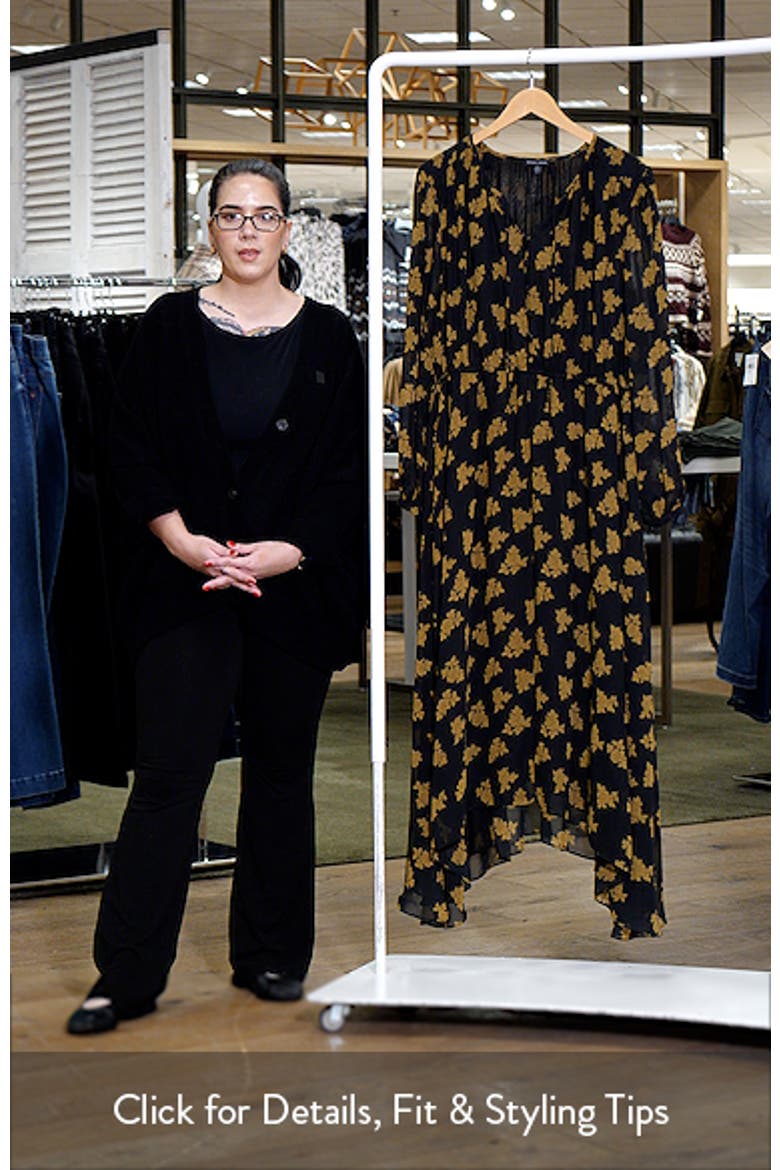 Karina Long Sleeve Chiffon Midi Dress video