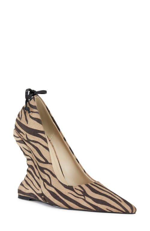 Azalea Wang Kabira Pointed Toe Wedge Pump
