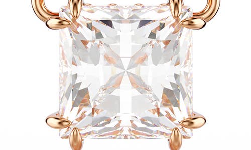 Swarovski Stilla Square Cut Pendant Necklace In White