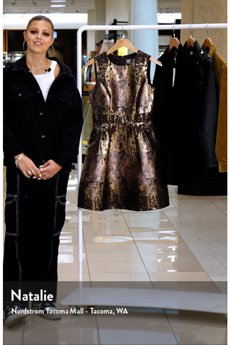 Jacquard Fit & Flare Dress video