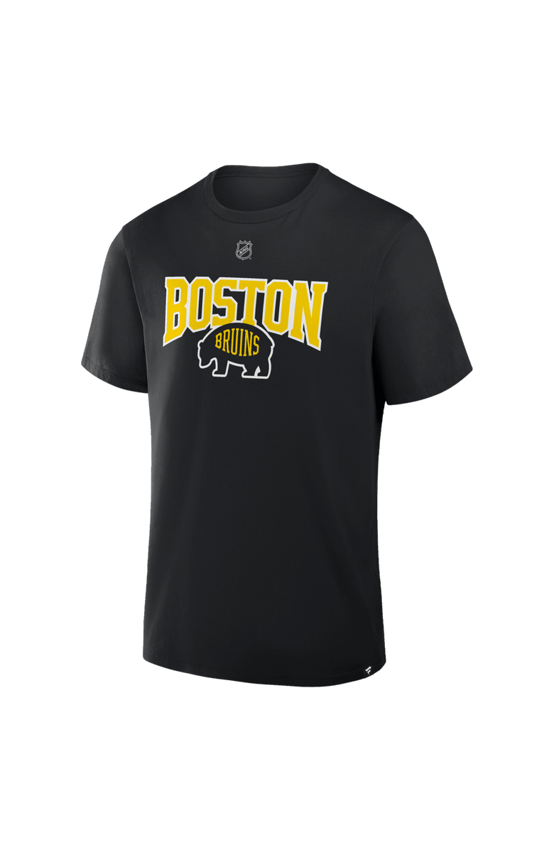 FANATICS Men's Fanatics Jeremy Swayman Black Boston Bruins 2026 NHL Stadium Series Authentic Stack Name & Number T-Shirt, Alternate, color, Black