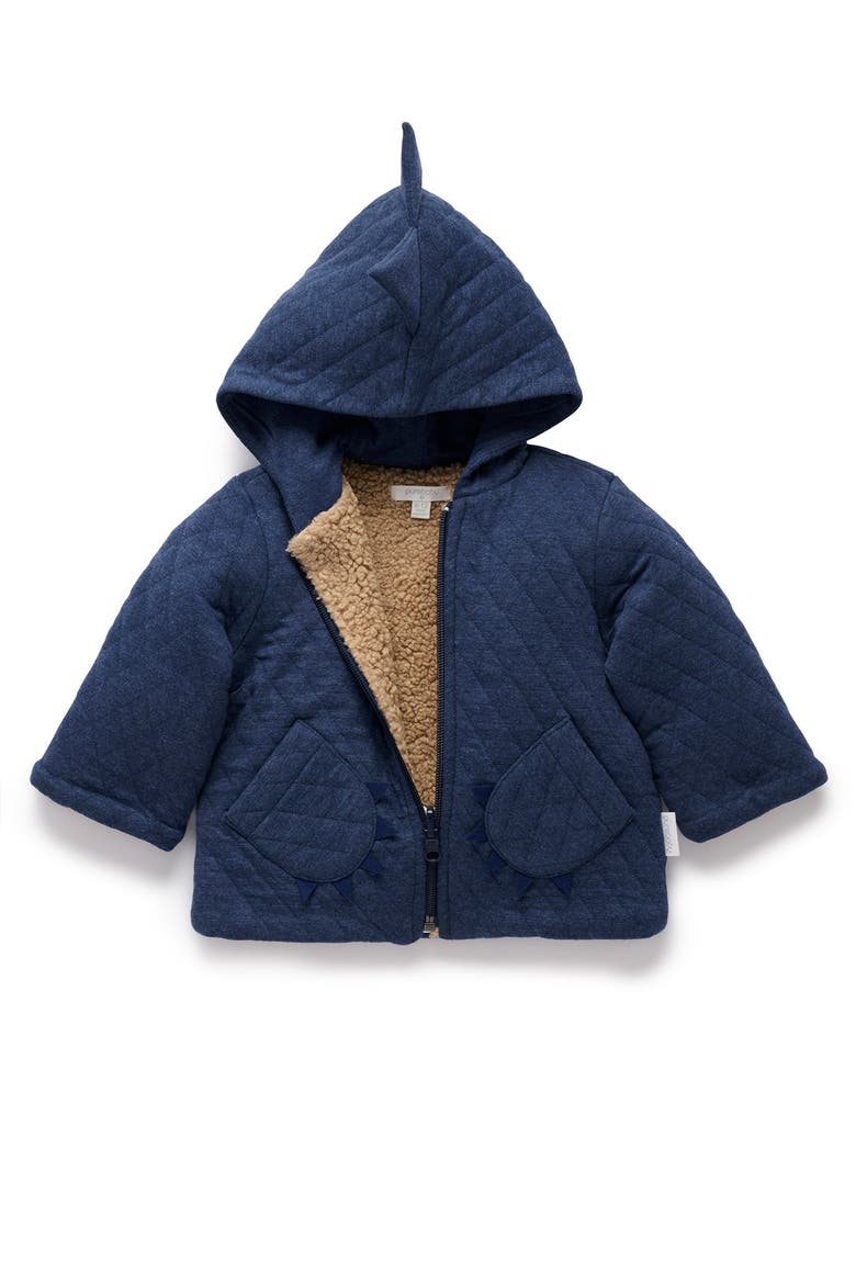 Quilted Dragon Jacket, Alternate, color, Midnight Melange