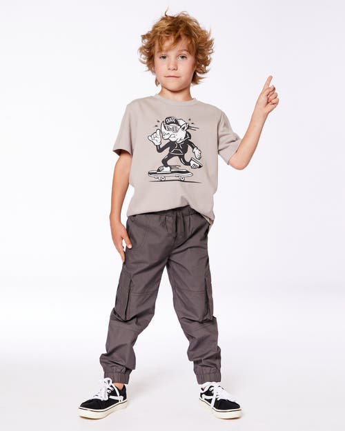 Deux Par Deux Little Boy's Organic Cotton Graphic Tee Gray, Black And White In Gray, Black And White