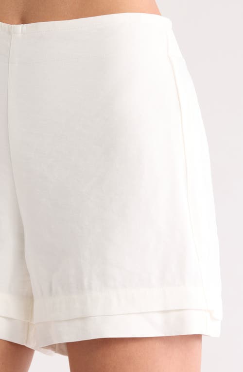 Shop Boamar Riot Cover-up Shorts In Ivory