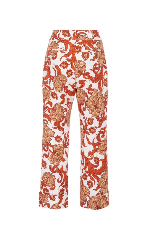 La Doublej Hendrix Printed Straight-leg Pants In Reef White