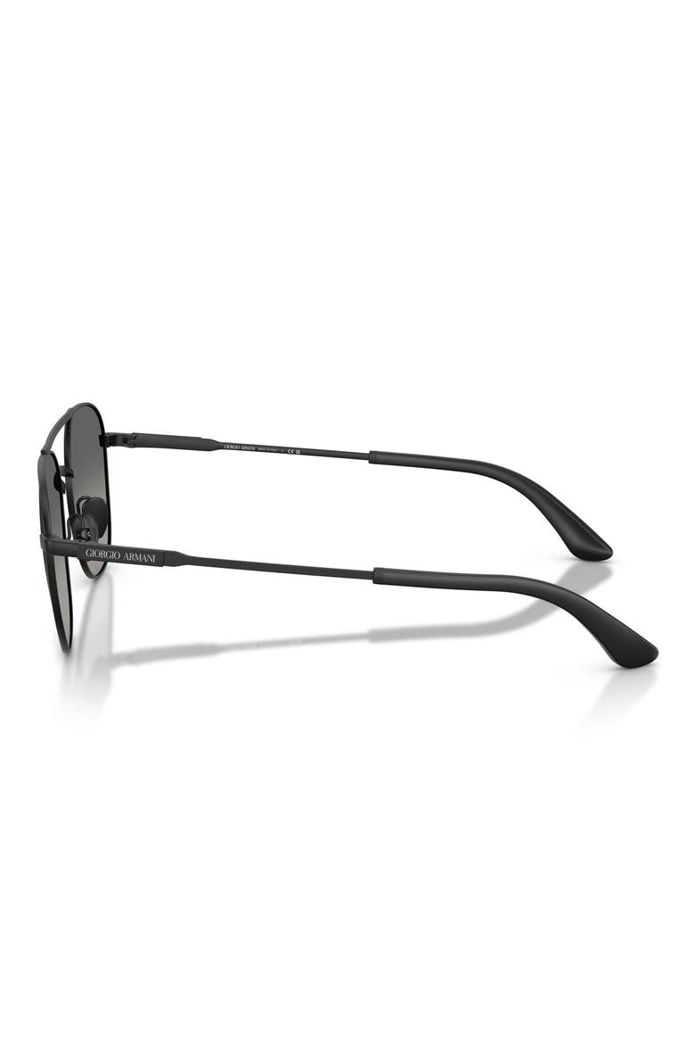 54mm Rectangular Sunglasses, Alternate, color, MATTE BLACK / GREY GRADIENT
