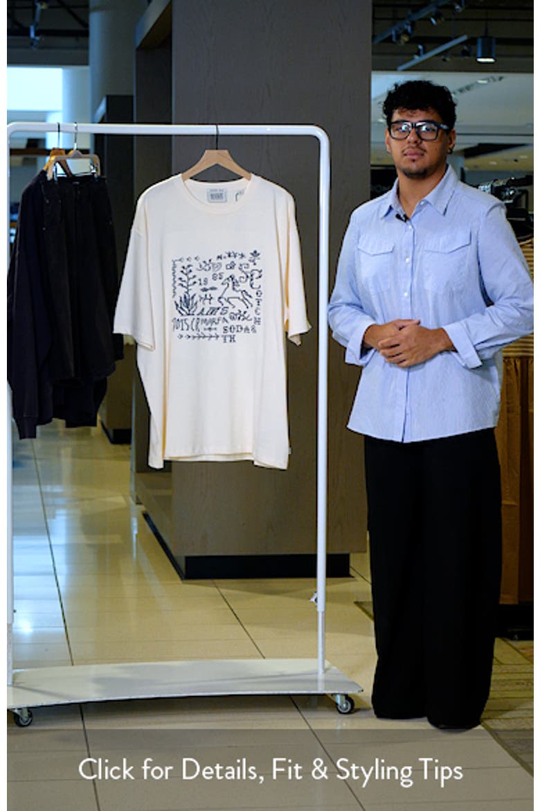 Cross-Stitched Artwork Cotton T-Shirt video