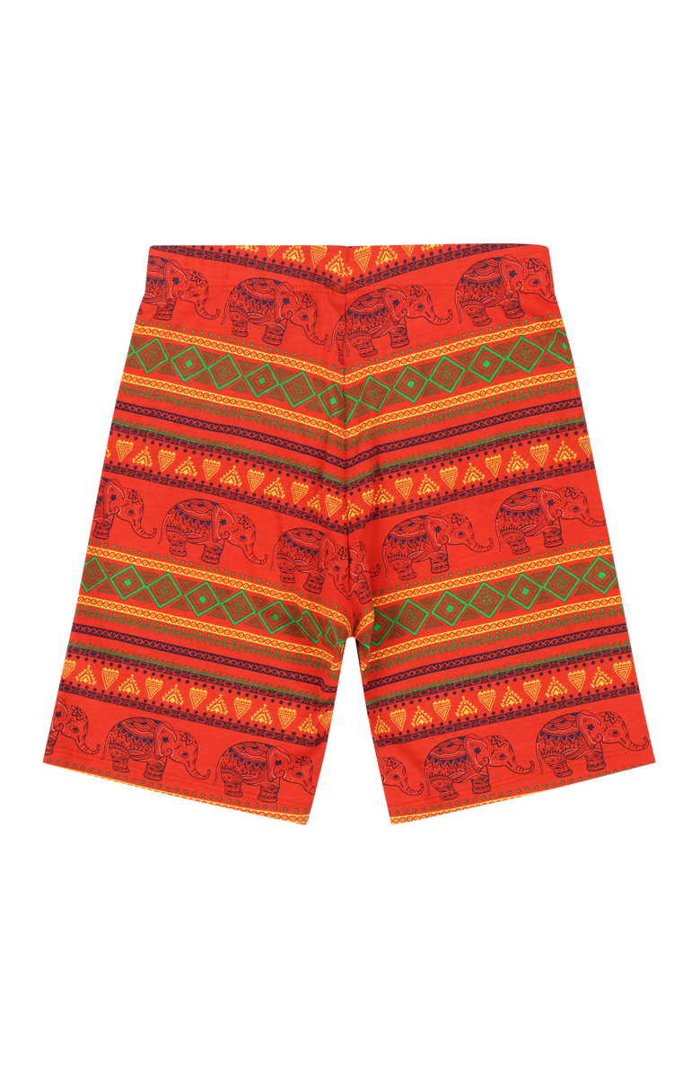 Mixed Up Clothing Girls Burda Tunic & Short Set, Alternate, color, Sodalite Blue/Jacquard Stripe