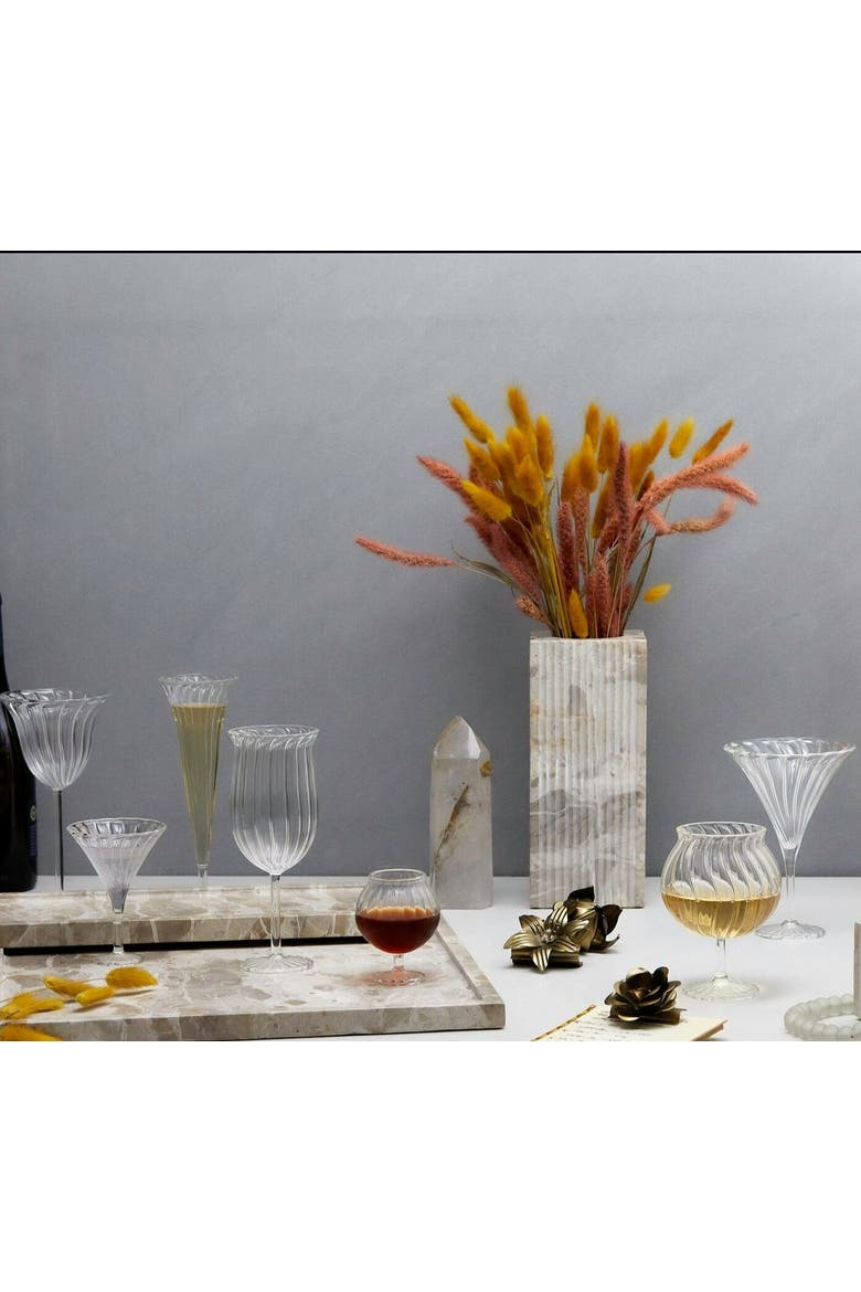 Tulipa Blossom Glass, Alternate, color, Clear