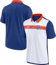 Nike Men's Nike  White/Royal New York Mets Rewind Stripe Polo