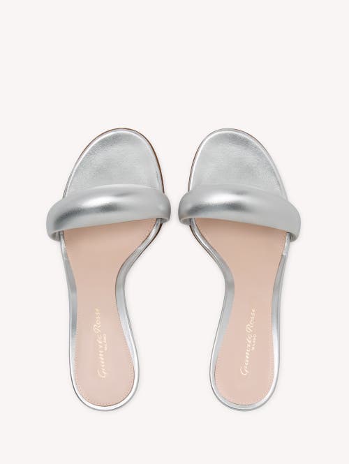 Gianvito Rossi Bijoux Mule 85 In Silver
