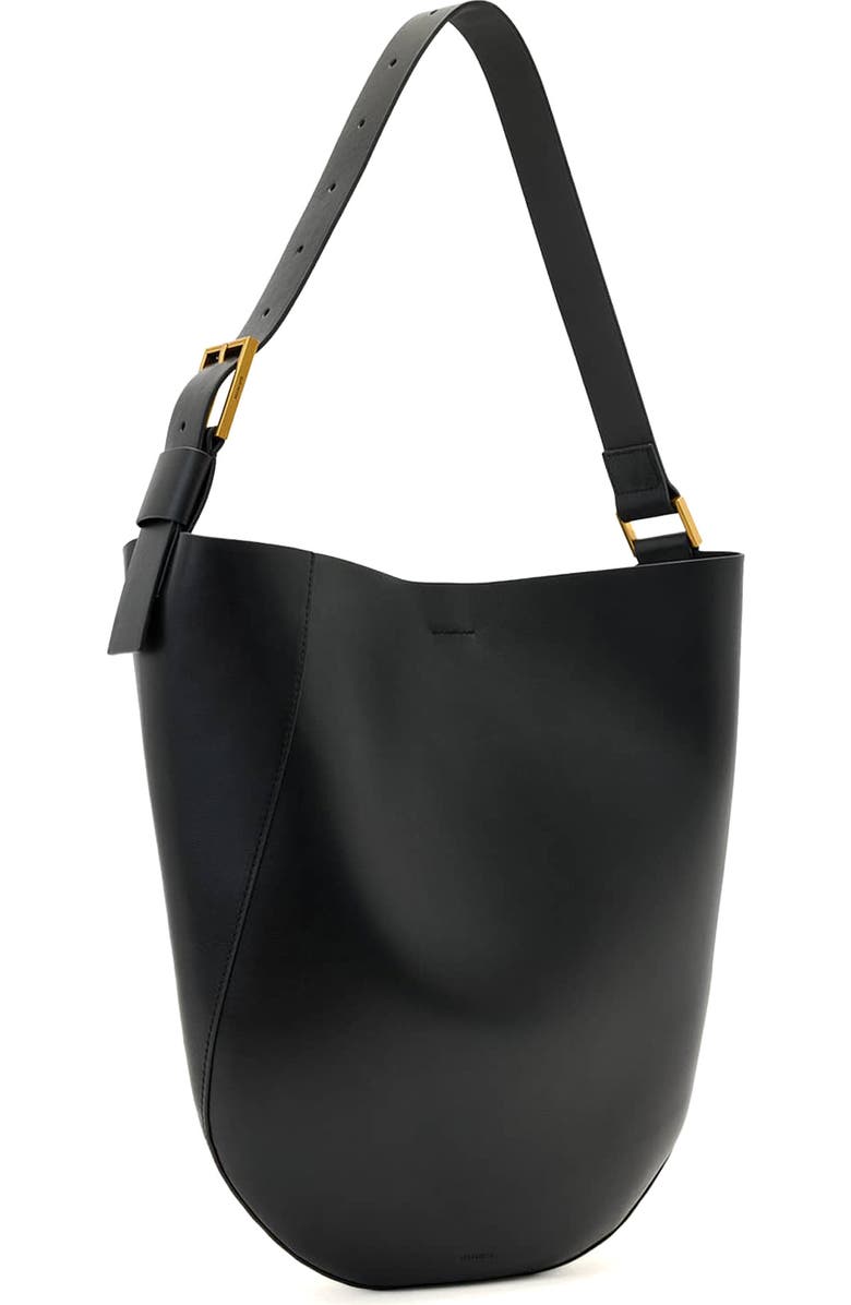 AllSaints Luna Hobo Shoulder Bag, Alternate, color, Black