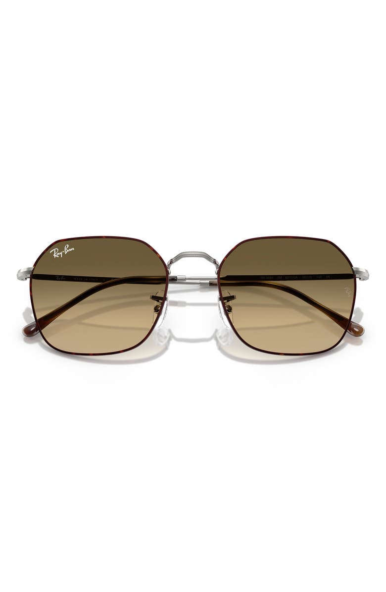 Ray-Ban 55mm Gradient Geometric Sunglasses, Alternate, color, Brown Grad