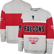 '47 Men's '47 Red/Heather Gray Atlanta Falcons Blockfield Maximalist Sweatshirt