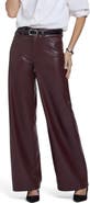NYDJ Teresa Faux Leather Wide Leg Pants
