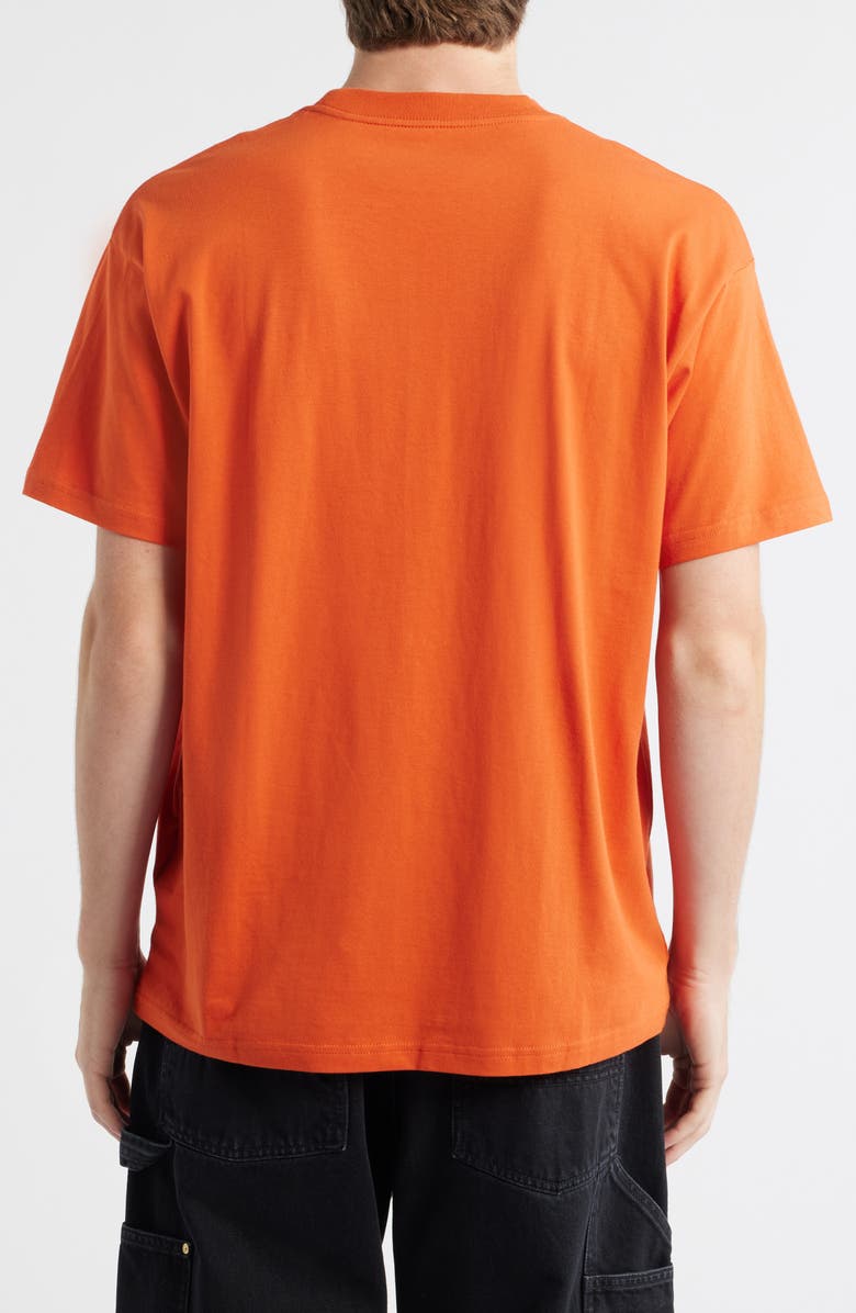 Carhartt Work In Progress Theory & Practice Organic Cotton Graphic T-Shirt, Alternate, color, Persimmon