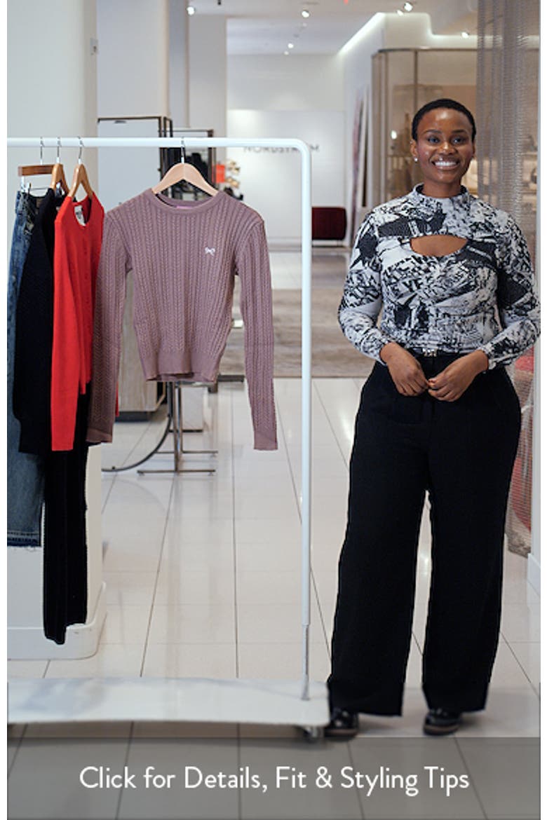 Beverly Bow Cable Stitch Sweater video
