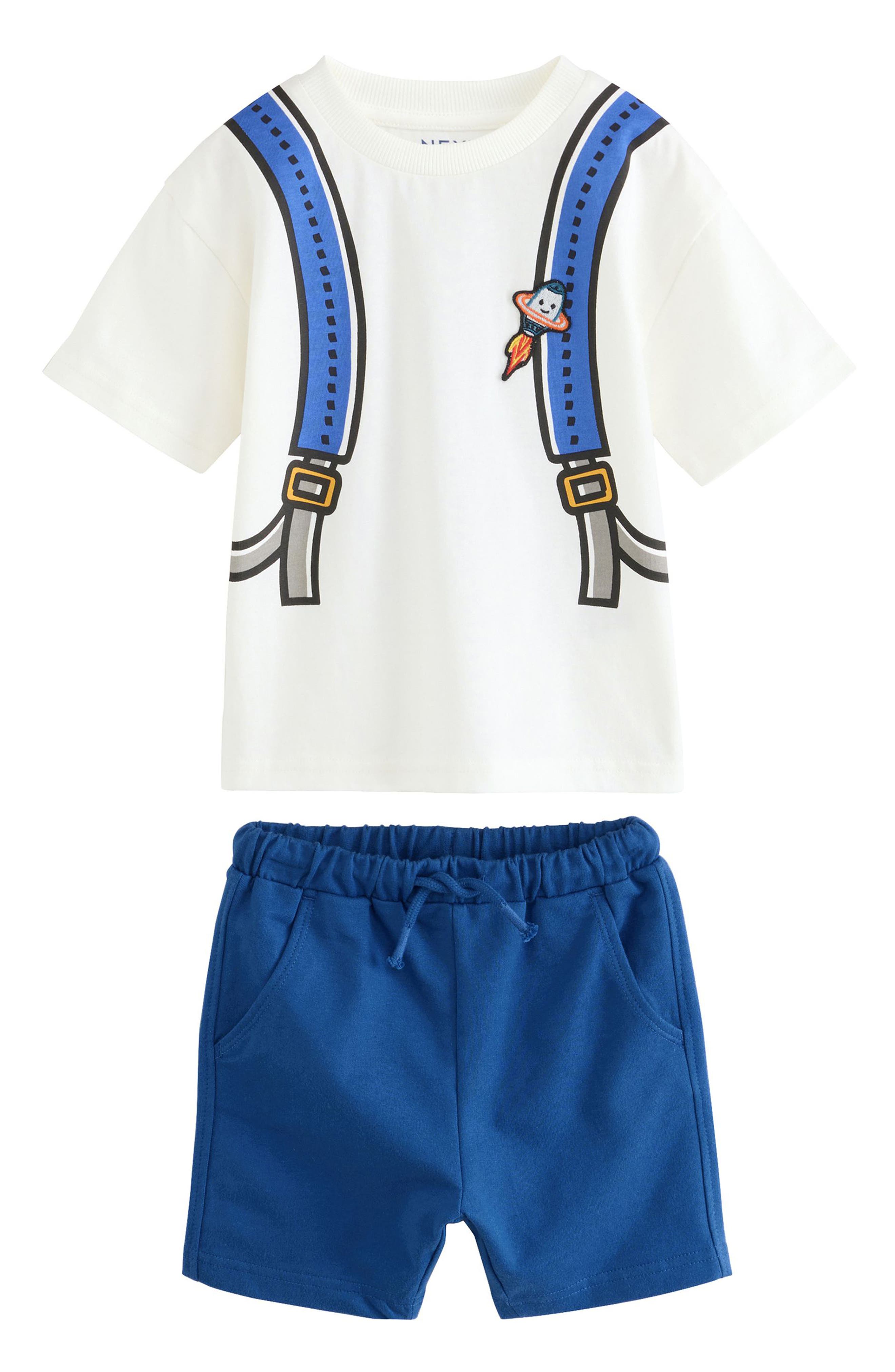 NEXT Kids' Backpack Cotton Graphic T-Shirt