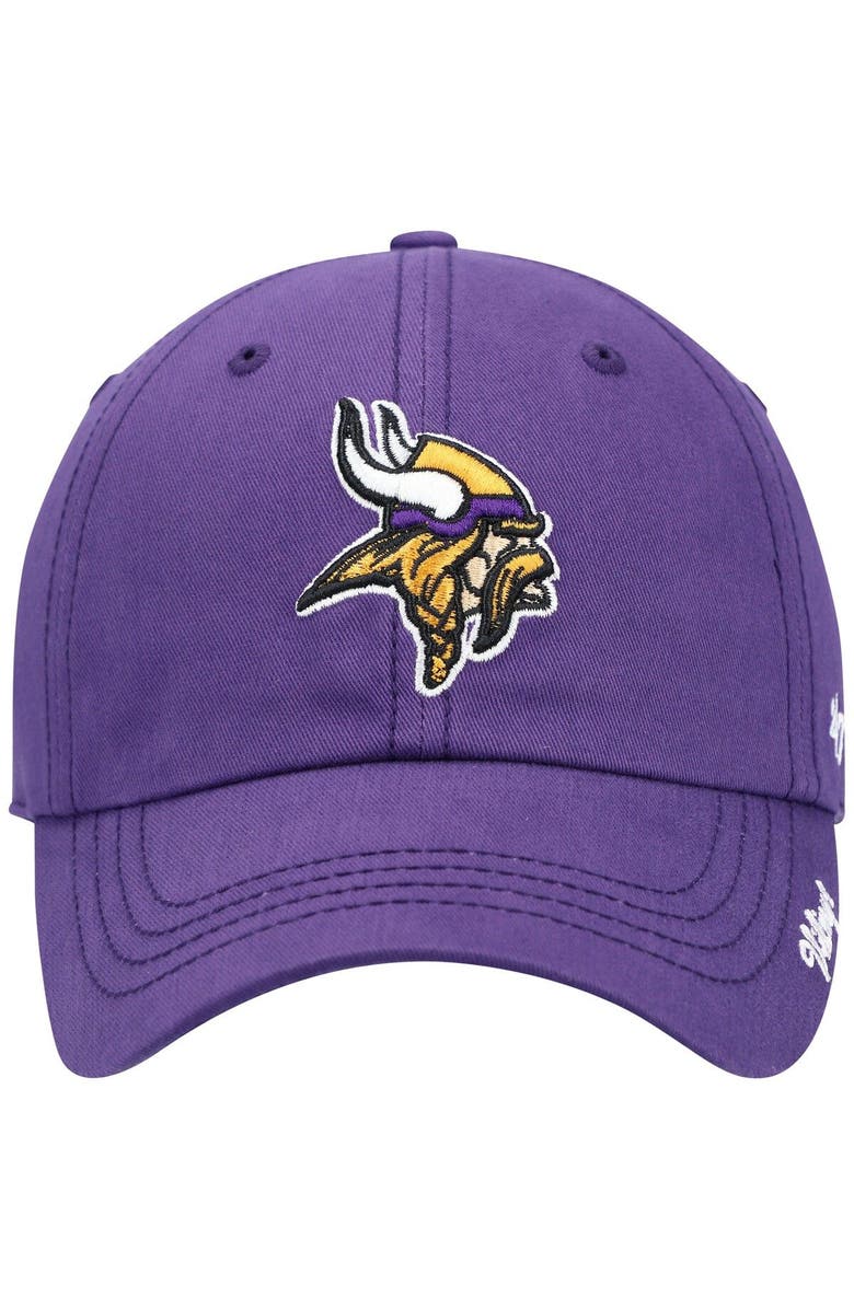 '47 Women's '47 Purple Minnesota Vikings Miata Clean Up Primary Adjustable Hat, Alternate, color, Purple