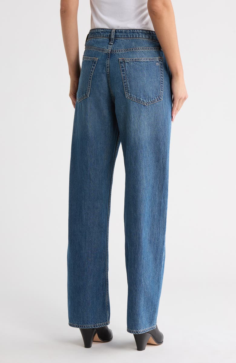 rag & bone Lori Mid Rise Wide Leg Jeans, Alternate, color, Covington