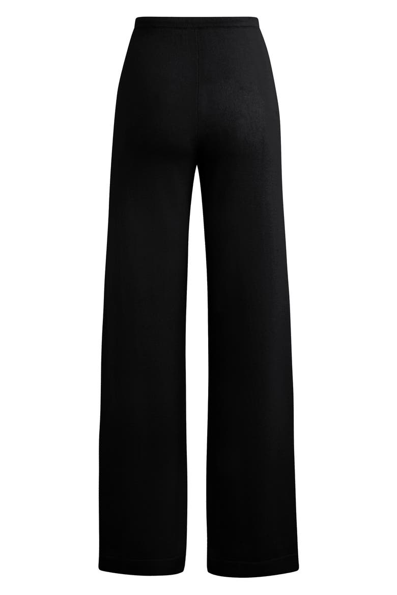 The Minimalist Cashmere Drawstring Pants, Alternate, color, BLACK