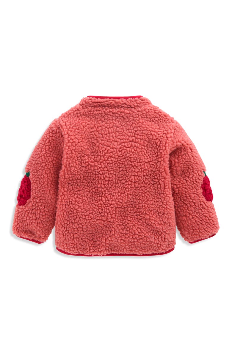 Kids' Cosy Borg Jacket, Alternate, color, ROSE BLACKBERRY APPLIQUE