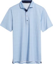 Greyson Rogue River Wave Print Performance Golf Polo