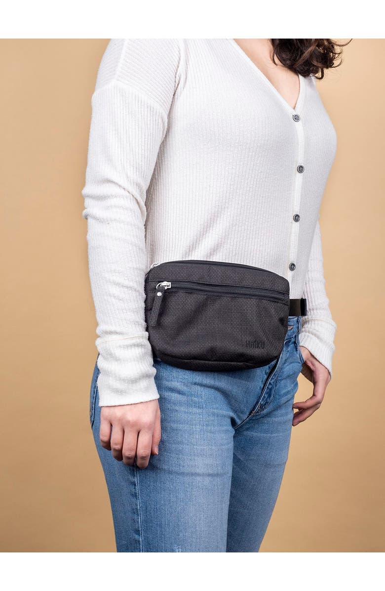 HAIKU Hopper waistpack or crossbody sling, Alternate, color, Black In Bloom