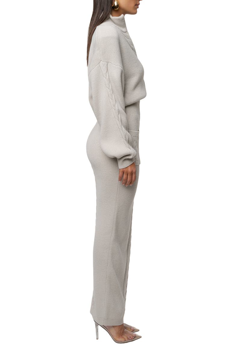 Cozy Intentions Ribbed Dress, Alternate, color, Stone