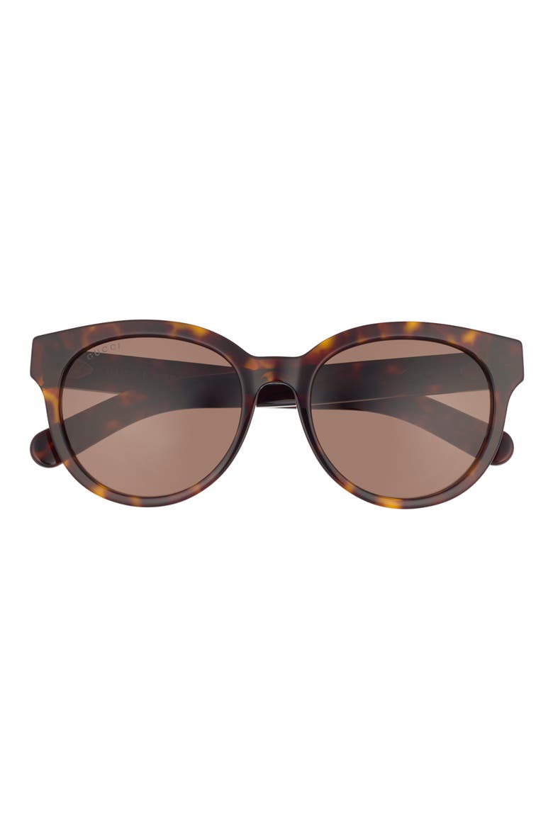 53mm Novelty Round Sunglasses, Main, color, HAVANA HAVANA BROWN