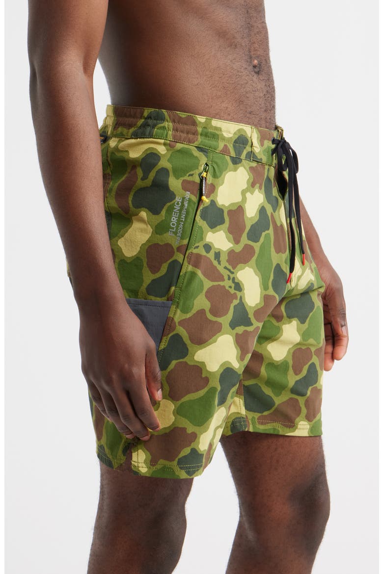 F1 Cordura Utility Shorts, Alternate, color, TROPIC GREEN CAMO