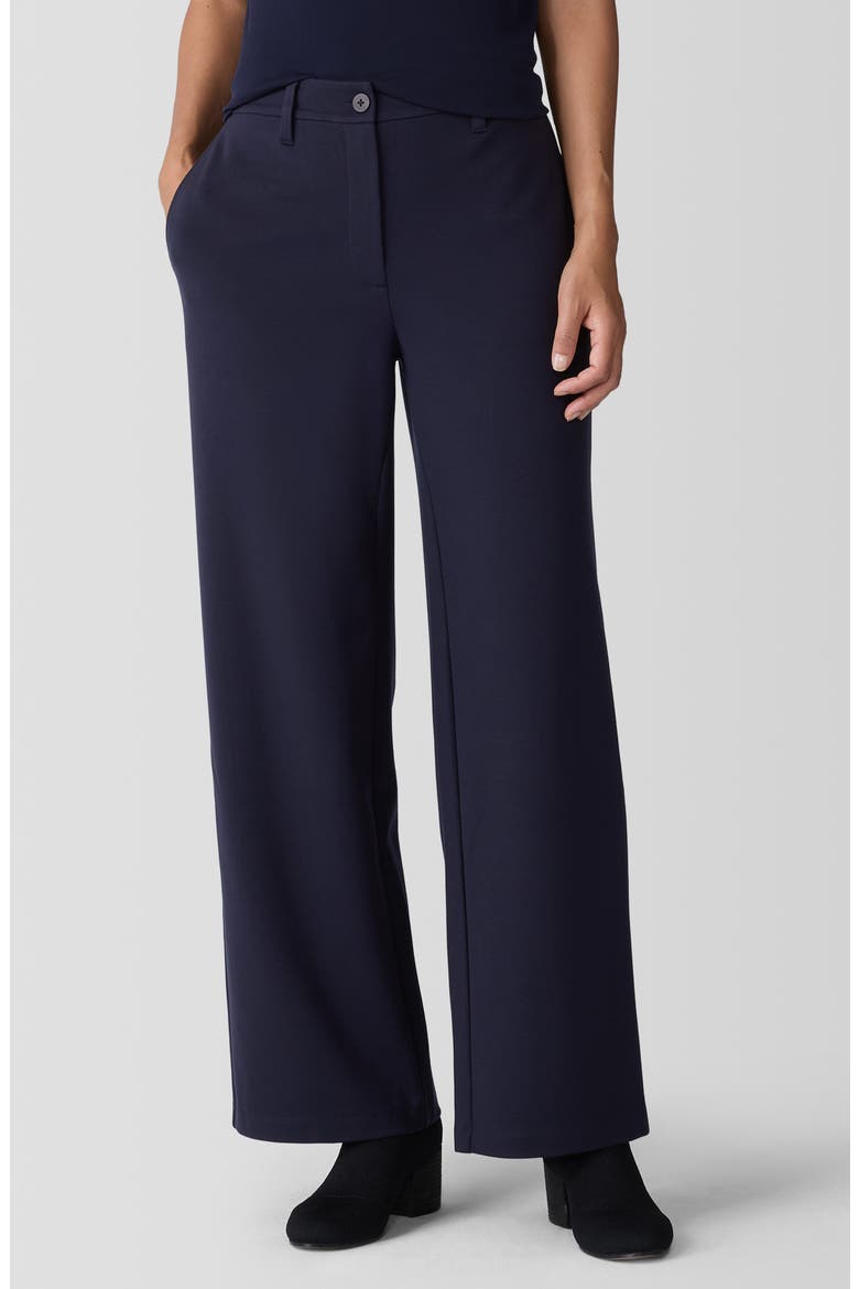 Washable Flex Ponte Wide Leg Pants, Main, color, INK