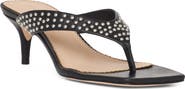 Cinq à Sept Frankie Studded Leather Thong Sandal