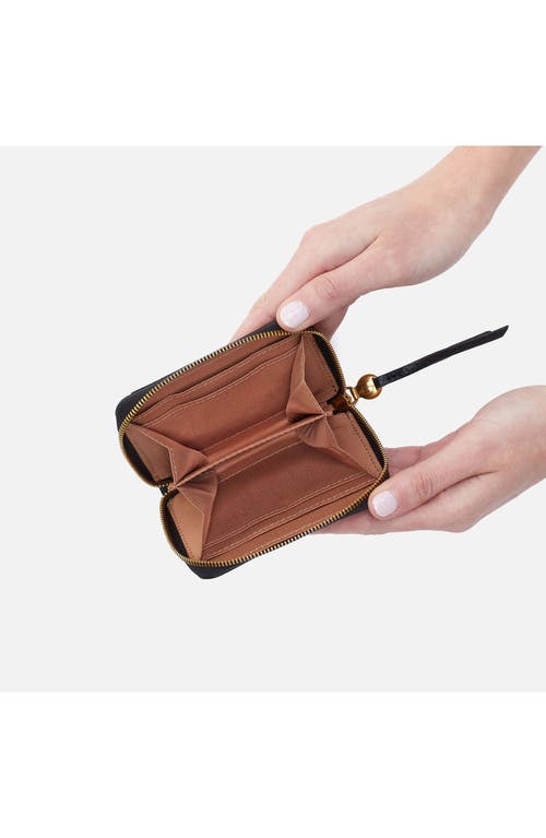 Hobo Hart Leather Card Case In Black