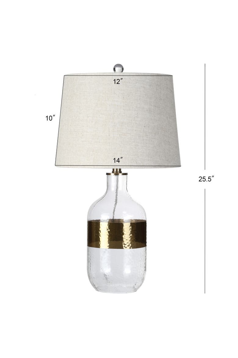 Stevens Glass LED Table Lamp, Alternate, color, Gold/Clear