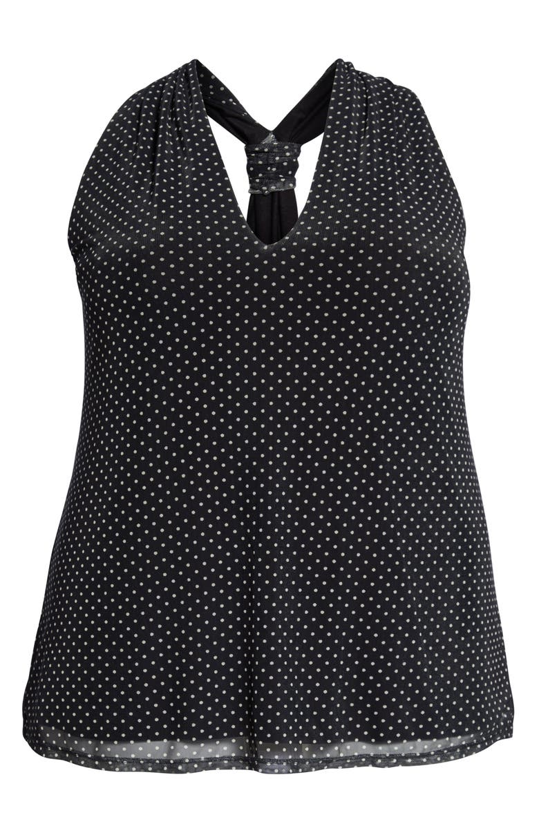Loveappella Dot Mesh Tank, Alternate, color, 