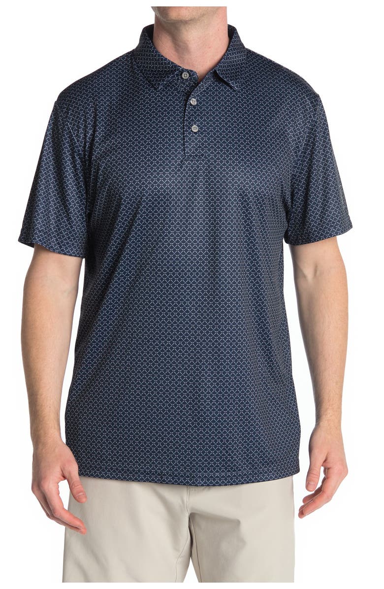 PGA TOUR Printed Short Sleeve Golf Polo, Main, color,