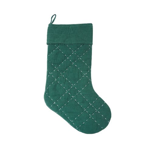 Carol & Frank Elliot Jungle Stocking In Green