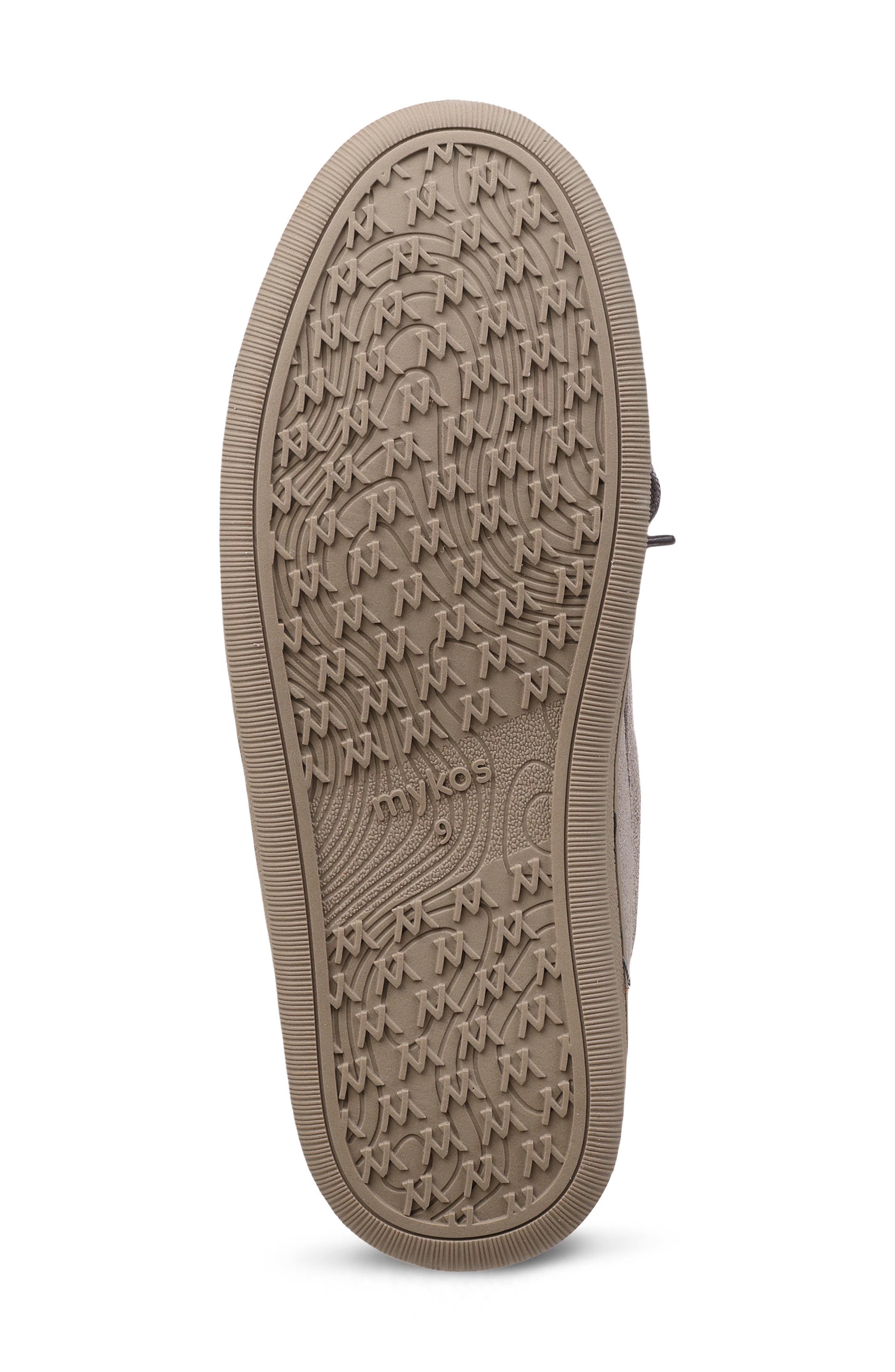 Mykos Theo Faux Shearling Slipper, Alternate, color, Smoke/ Herringbone