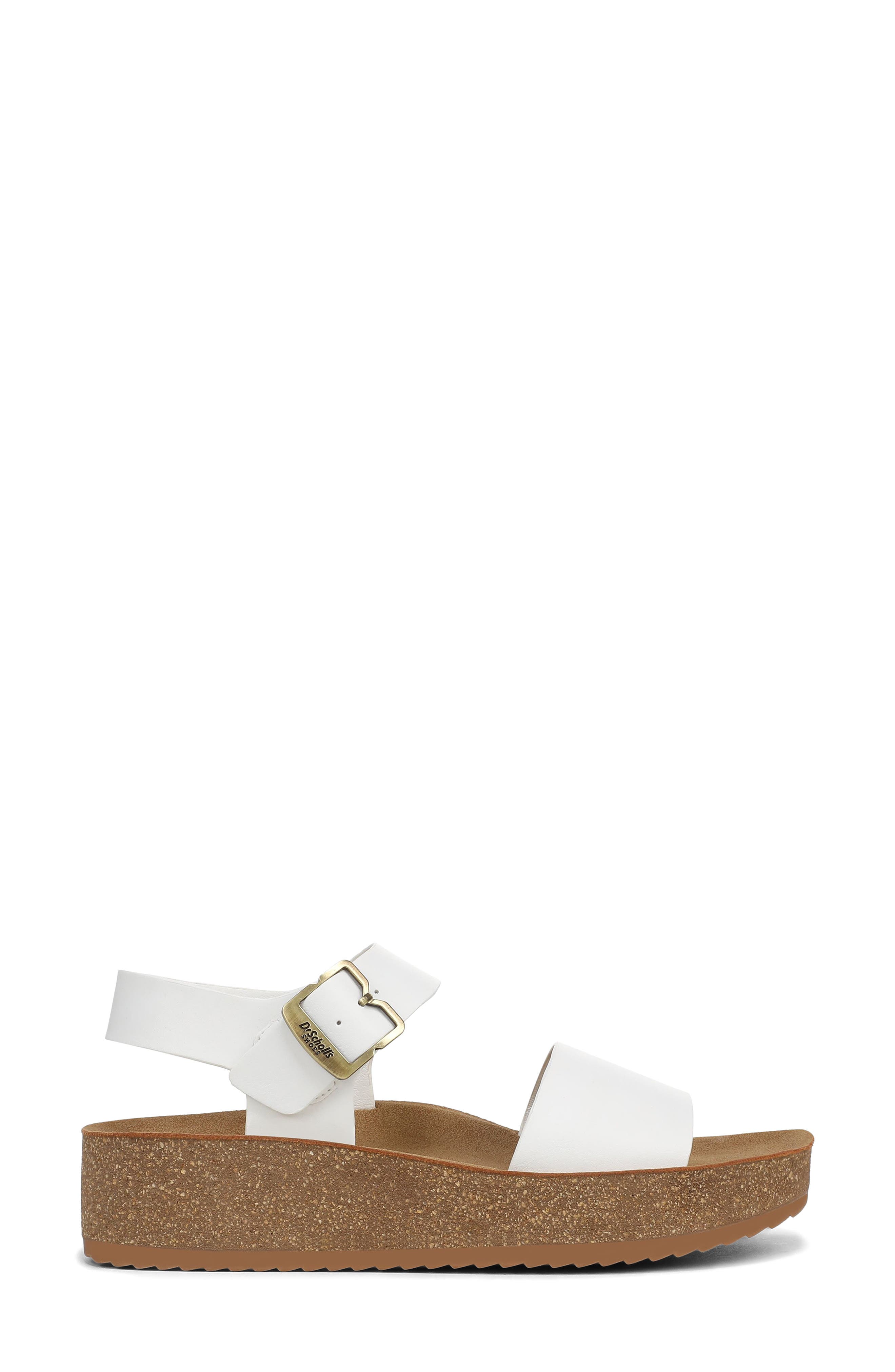 Happy Lucky Wedge Platform Sandal, Alternate, color, WHITE