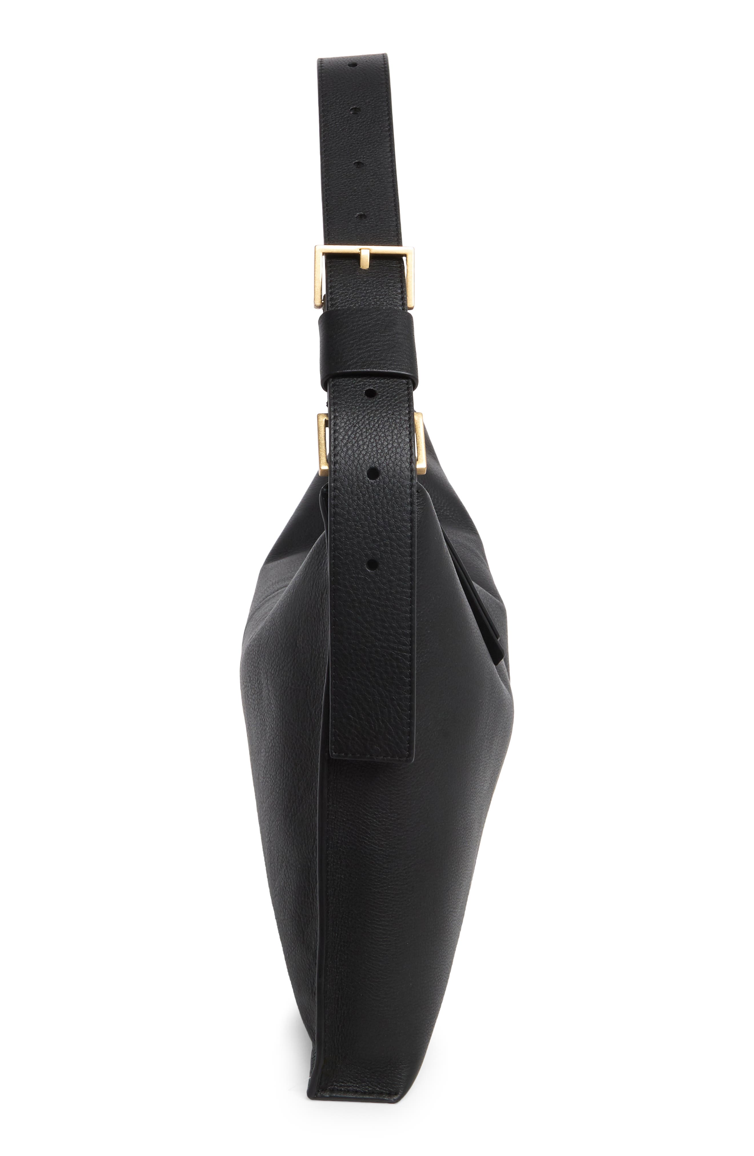 AllSaints Edbury Leather Shoulder Bag, Alternate, color, 