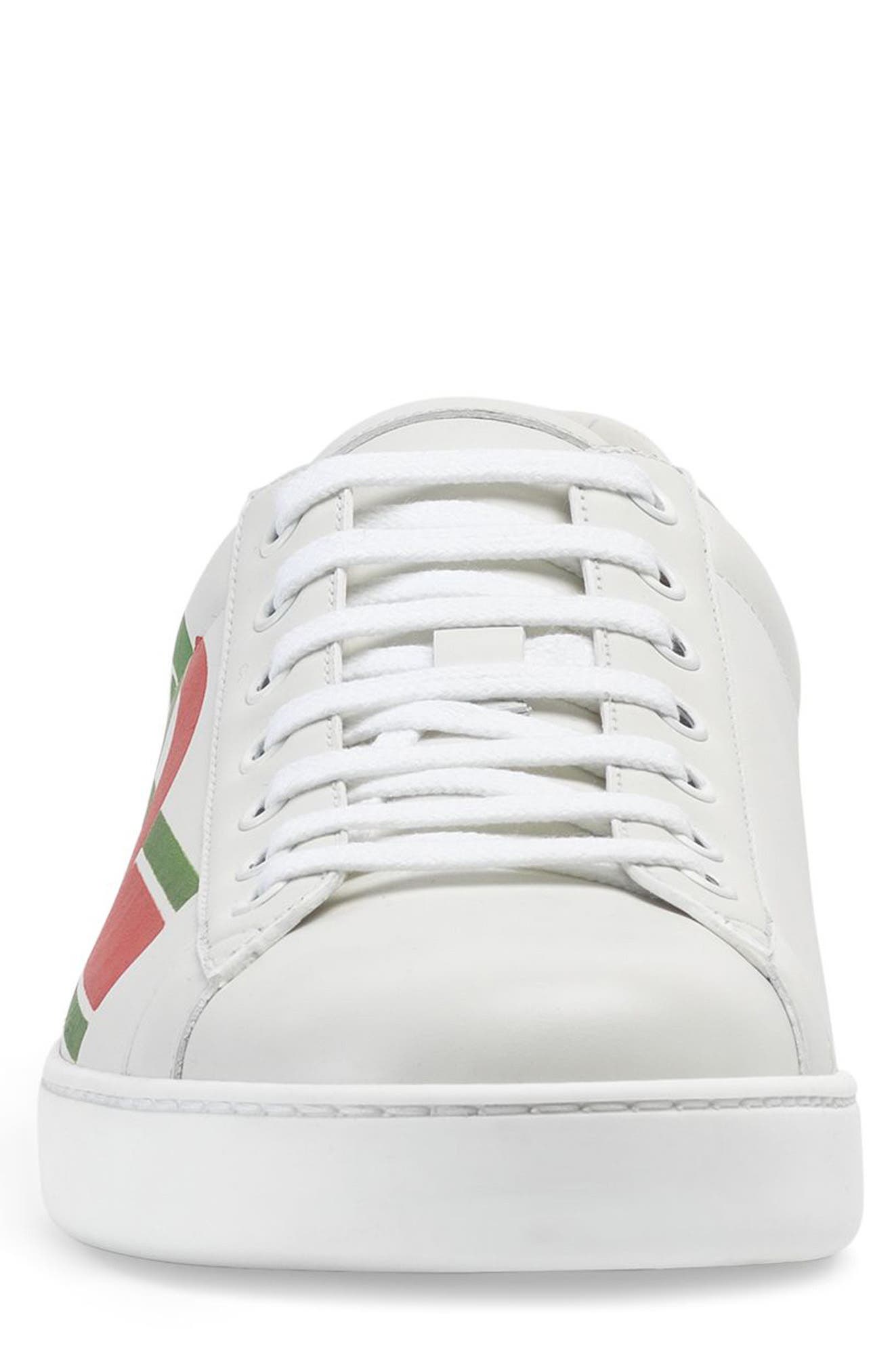 Gucci New Ace Logo Sneaker, Alternate, color, 