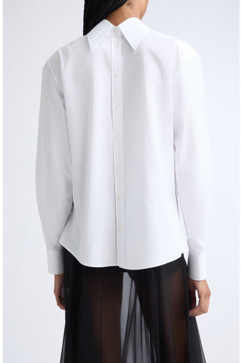 Cotton Poplin Button-Up Shirt, Alternate, color, OPTICAL WHITE