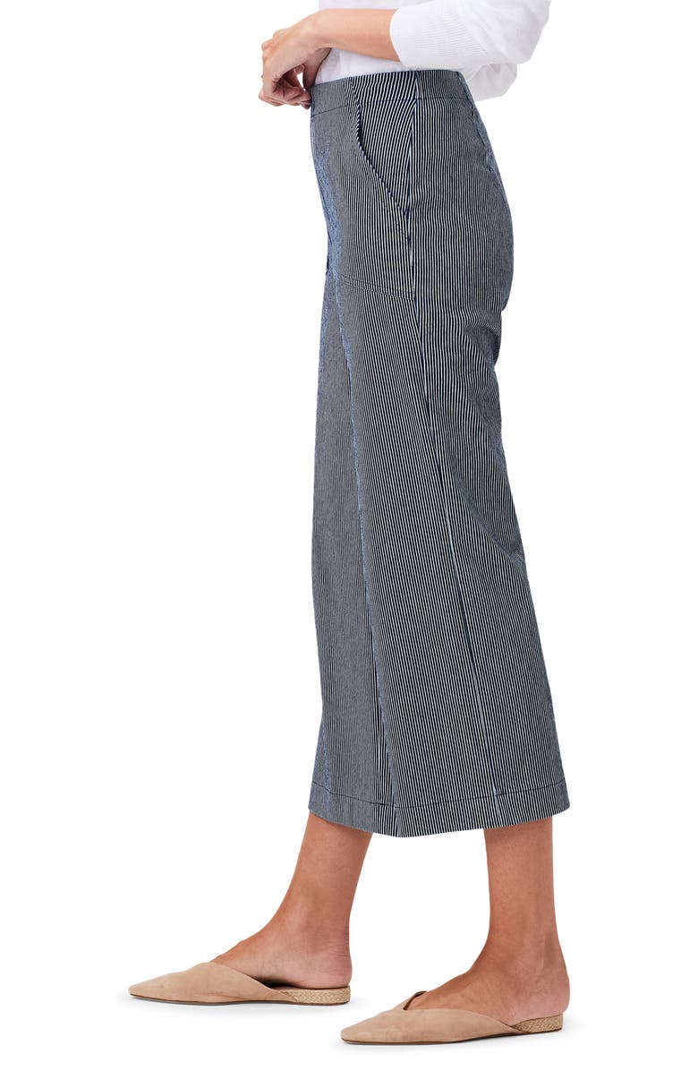 NIC+ZOE All Day Stripe Wide Leg Jeans, Alternate, color, 