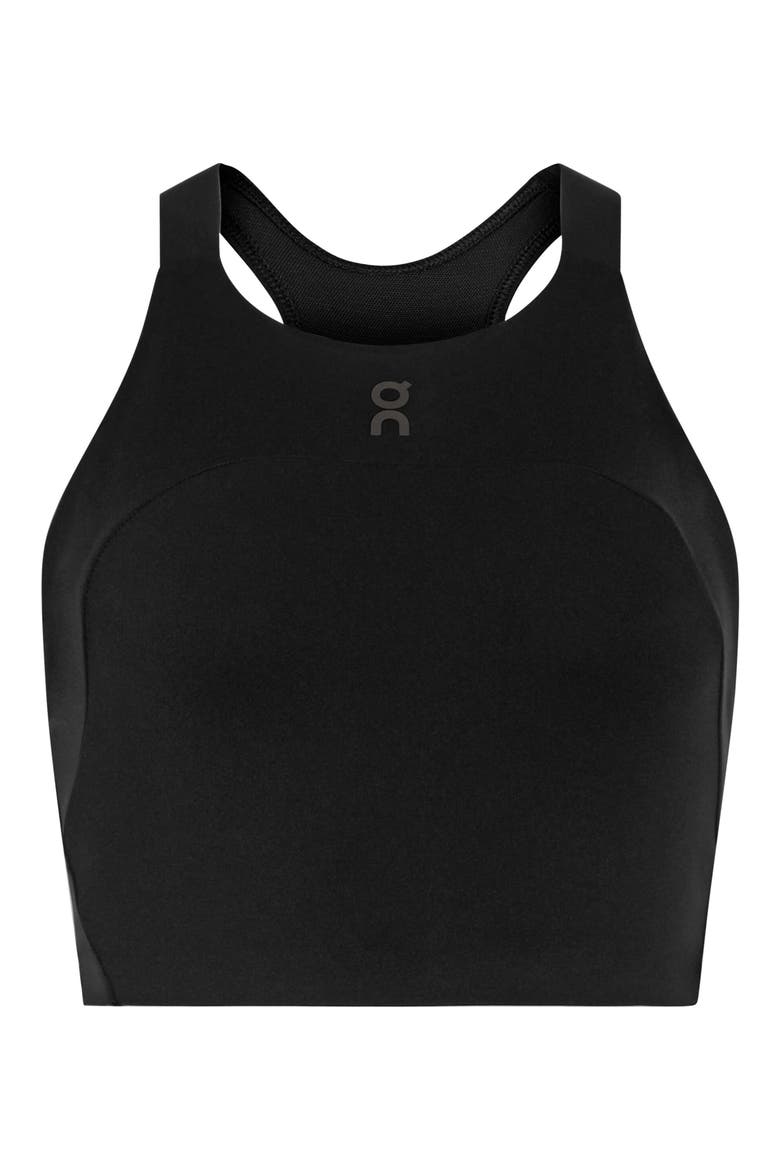 Performance Crop Sports Bra, Alternate, color, BLACK