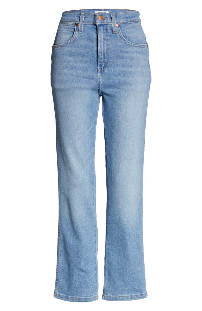 Wrangler Heritage High Waist Ankle Straight Leg Jeans, Alternate, color, 