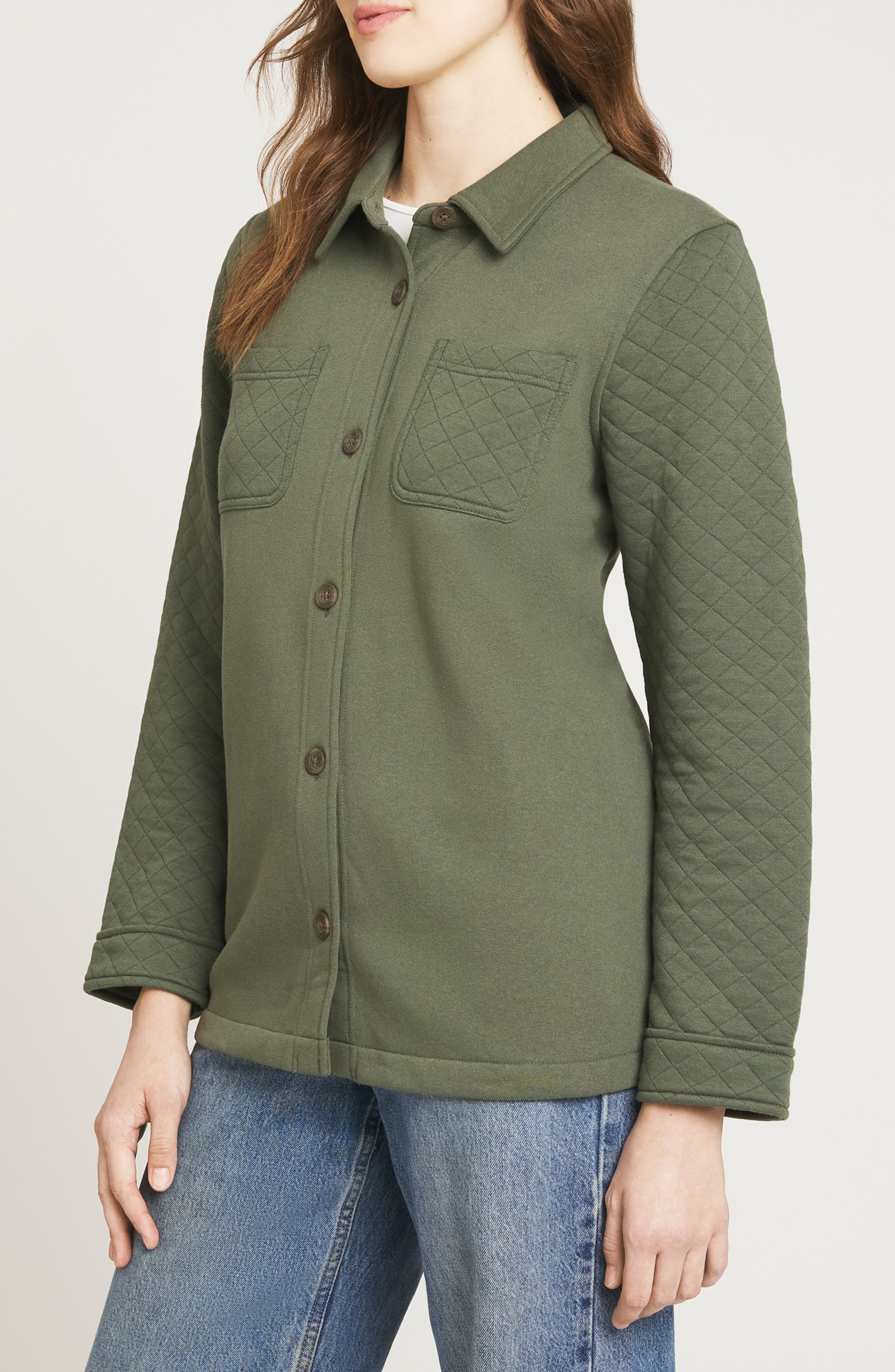 Quilted Button Down Shirt