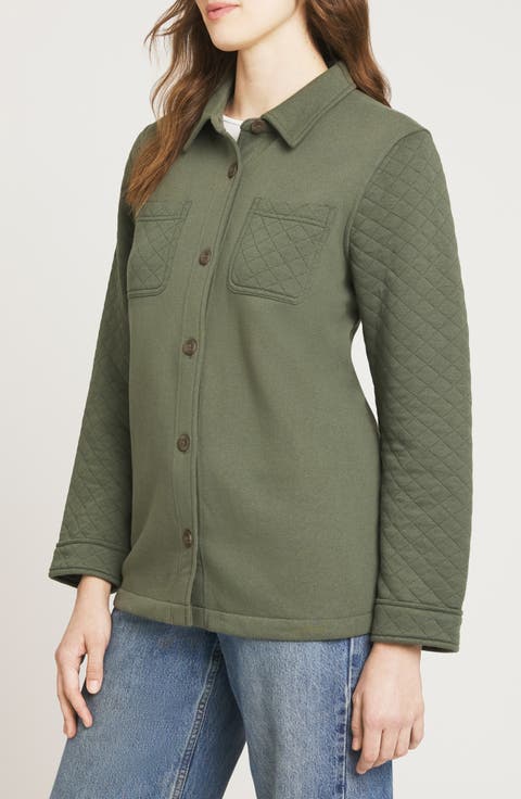 Quilted Button Down Shirt