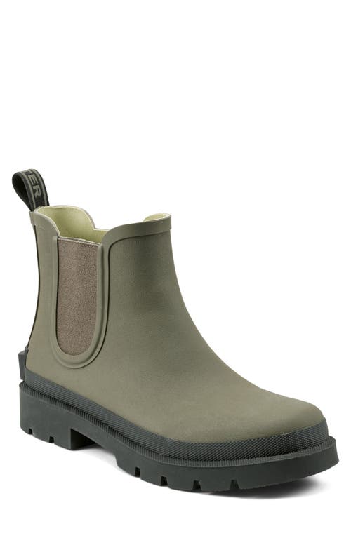 Hunter Orford Insulated Waterproof Chelsea Boot In Green