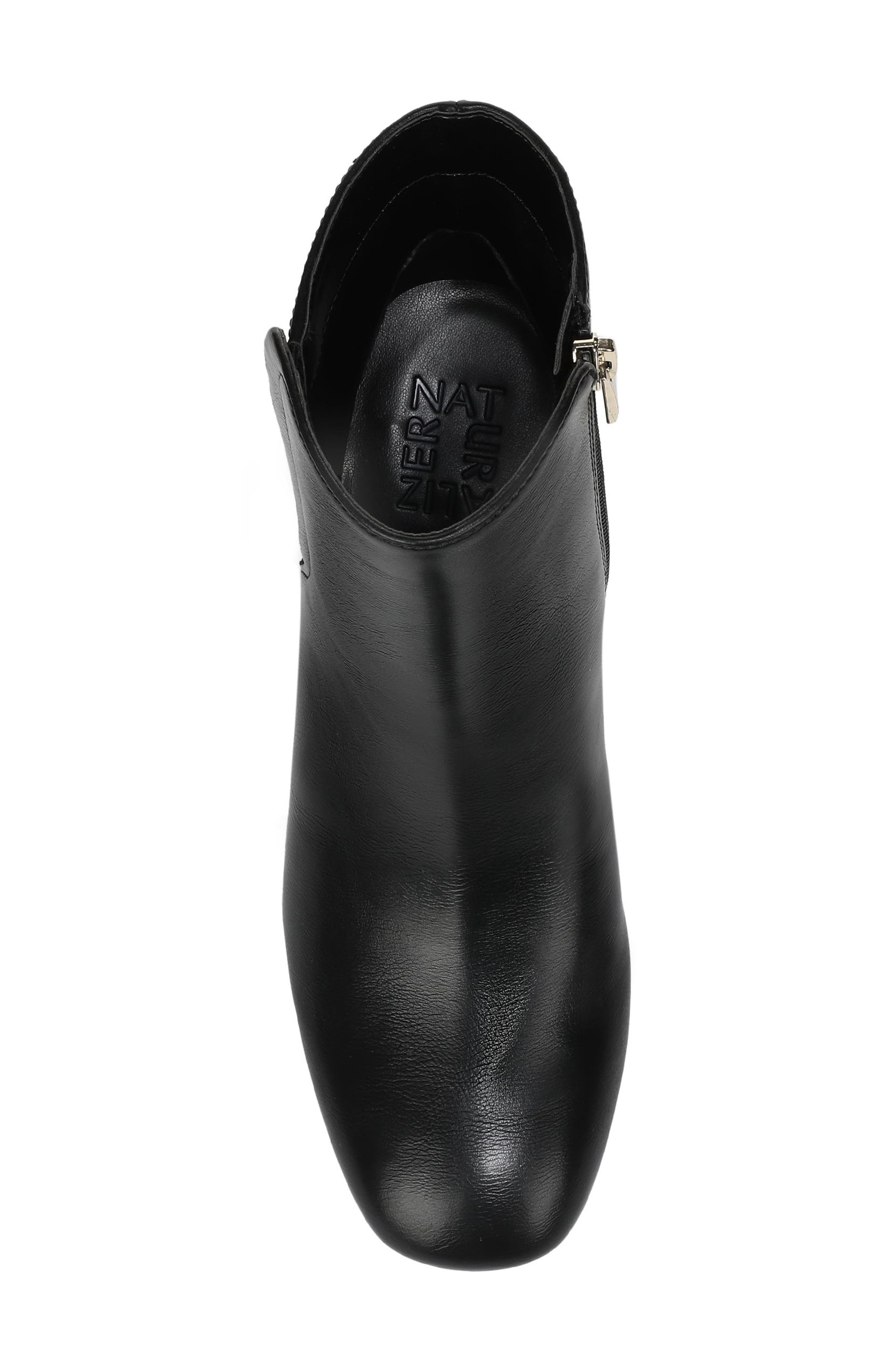 Delaney Bootie, Alternate, color, BLACK FAUX LEATHER